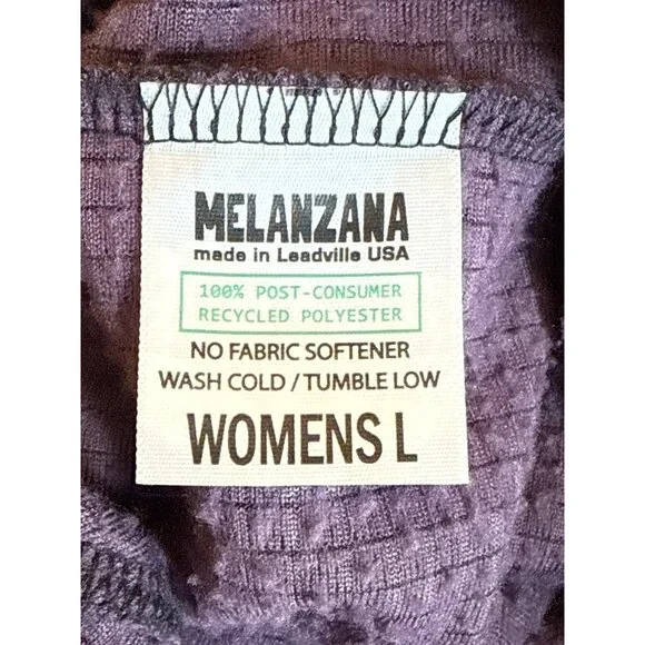 Melanzana Womens L Purple Recycled Polyester Hooded Dress With Kangaroo Pocket - Picture 5 of 5